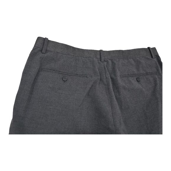 Uniqlo Pants Mens Size Large (36x38) Gray Ezy Ankle Length Dress Pants - Picture 5 of 9